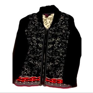 Elena Wang Unique Zip Up Sweater